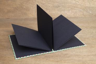 Accordion book, green